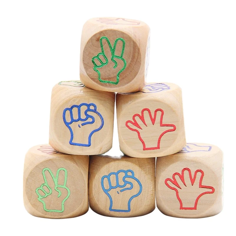 16 mm point cube disc dice wooden six-sided color idea board game accessories custom game sieve cube toys