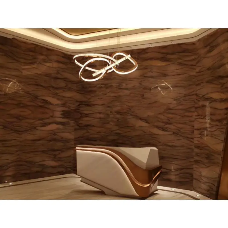 SHIHUI Luxury Natural Stone Project Solution Wall Design Floor Marble Tiles Polished Red Colinas Quartzite Slabs