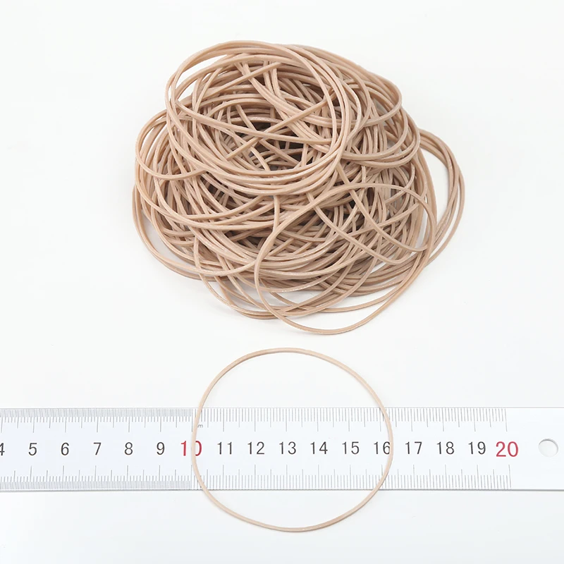 Best selling durable friendly high elasticity reusable nature rubber bands for School Home and Office Use Stationery Supplies