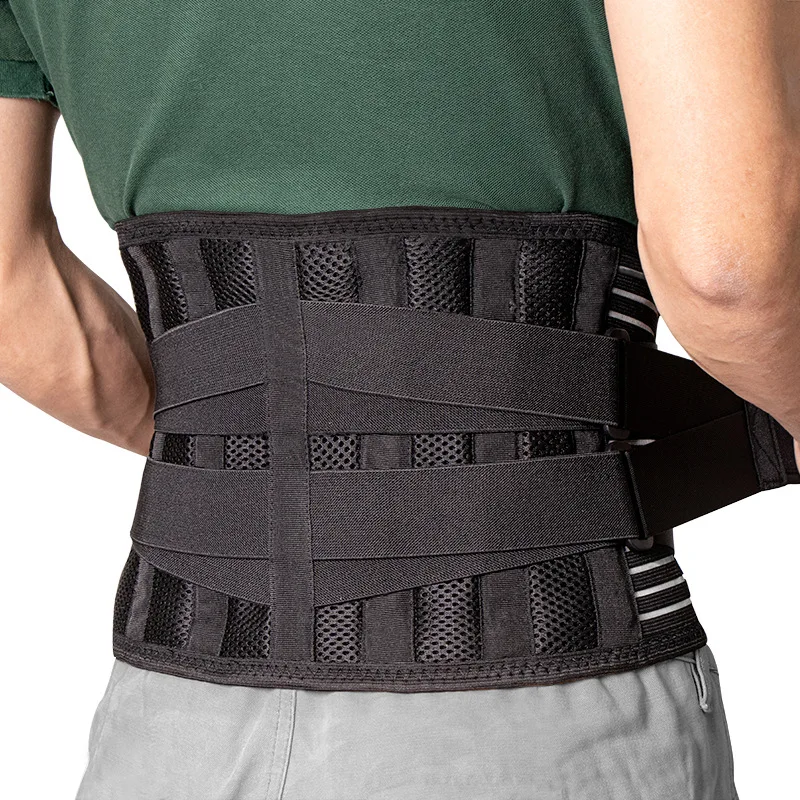 2024 Factory OEM Gym Men Women Safety 3D Knitted Waist Brace Lower Spinal Decompression Lumbar Support Back Belt