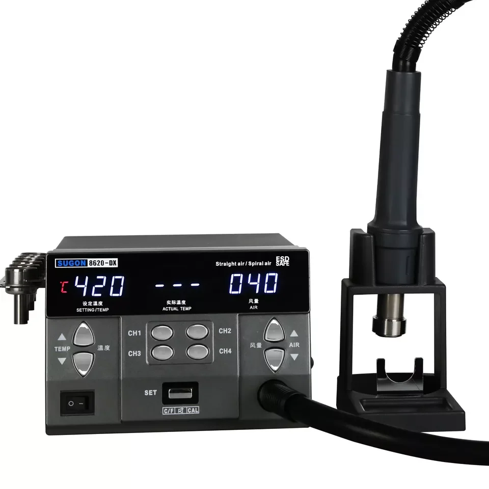 Factory Direct Sugon 8620dx Quick Hot Air Gun Rework Soldering Station Bga Digital Rework Station For Phone Laptop Repair