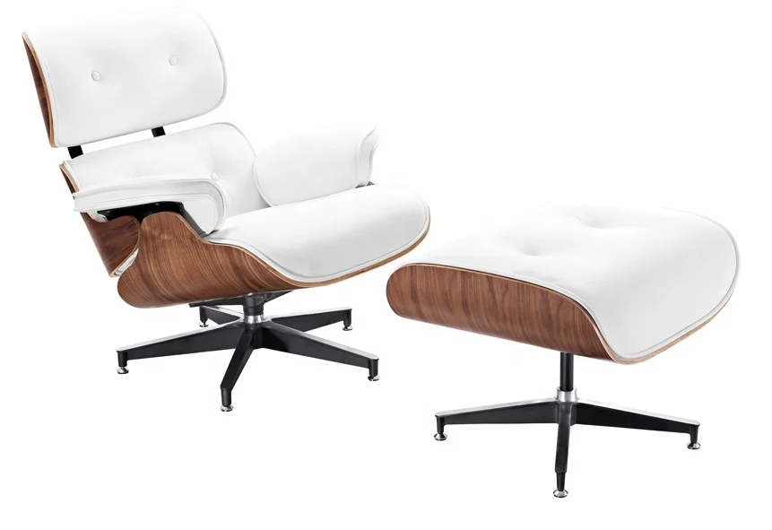 Luxury Indoor Swivel Leather Lounge Chair with ottoman Armchair Living Room luxury leisure chair