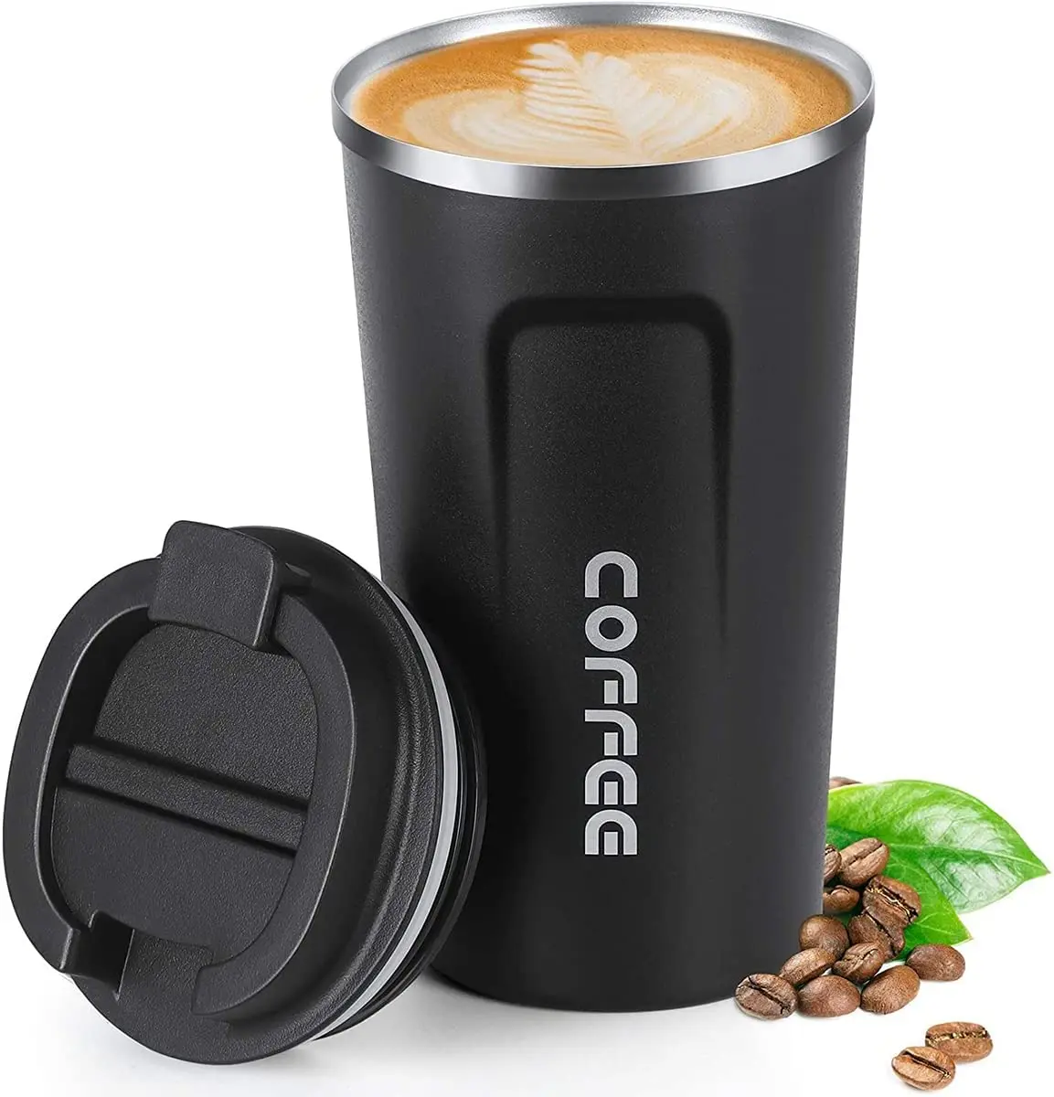 18oz eco friendly Classic Travel bpa free collapsible coffee mug Stainless Steel Insulated Water Bottle Keep Hot Cold tumbler