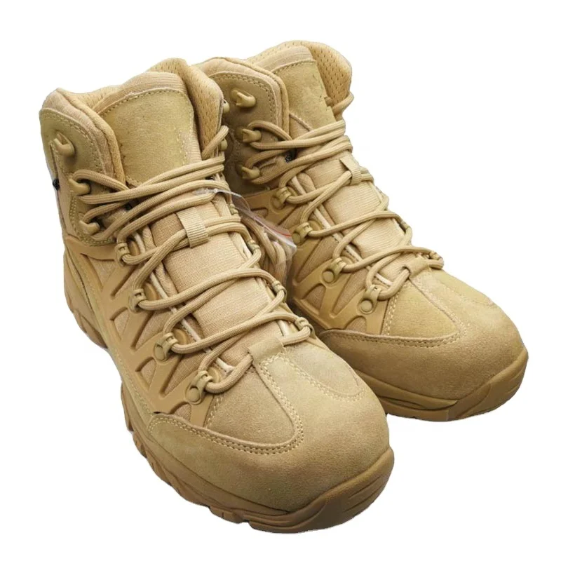 Men leather boots desert tactical shoes company produce combat boots for men