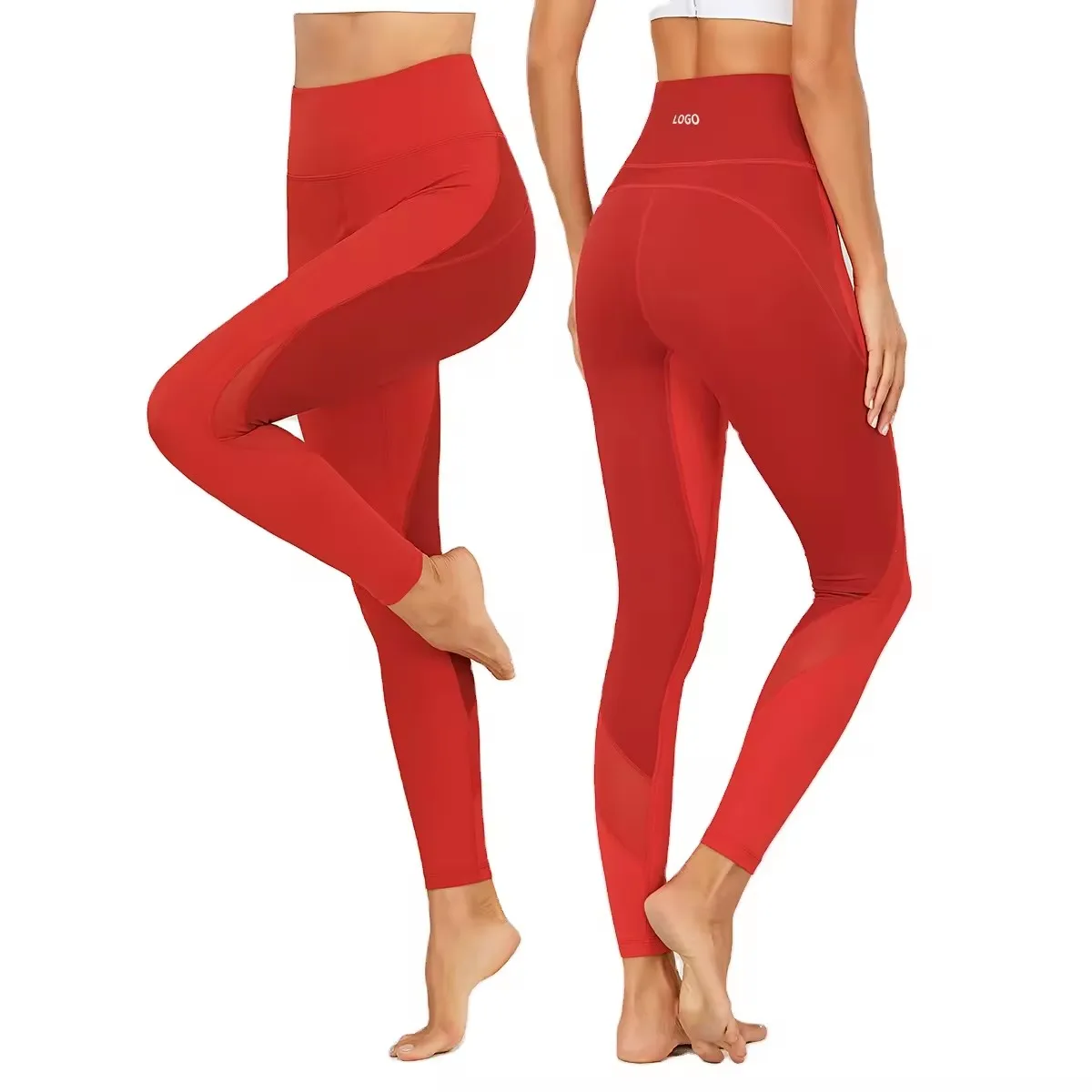 Luckpanther Women Sports Patchwork Skinny Leggings High Elasticity High Waist Yoga Workout Pants Leggings