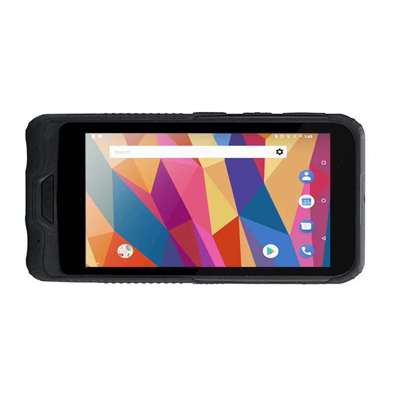 Ручной Водонепроницаемый IP67 6 дюймов 4G LTE 5000 мАч Прочный android сканер штрих-кода Мини ПК КПК с пистолетной