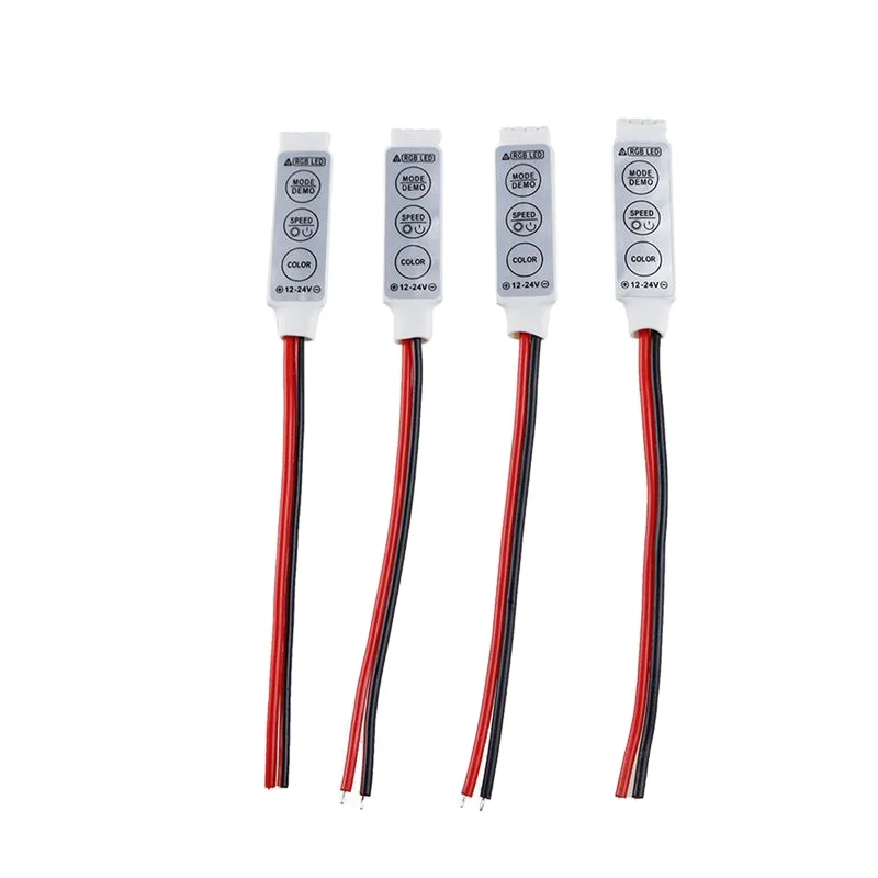 DC 5V-12V-24V 12A 3 клавиши Мини светодиодный RGB контроллер Диммер драйвер для светодиодных ламп