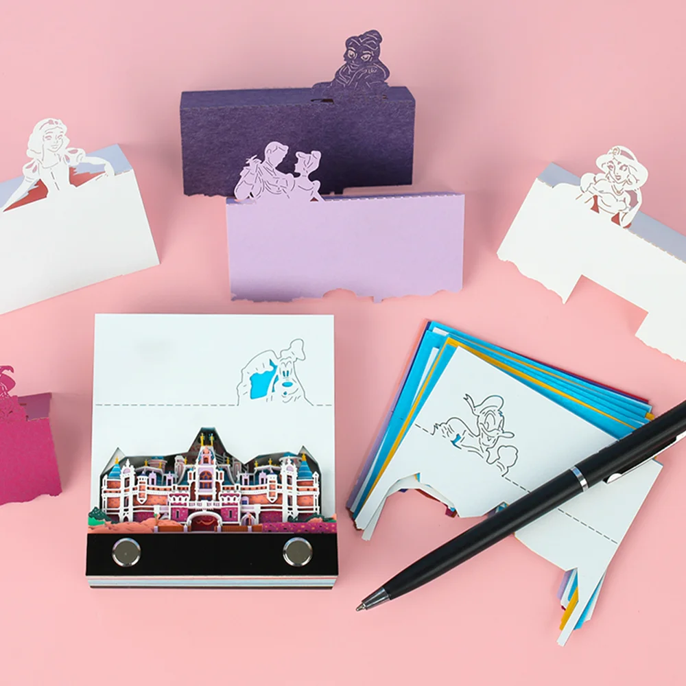 Kawaii Stationery Gift Set For School 3D Memo Pad Custom Calendar 2025 Note Pads Hary Potter Castle Panda Sticky Note Gift Items