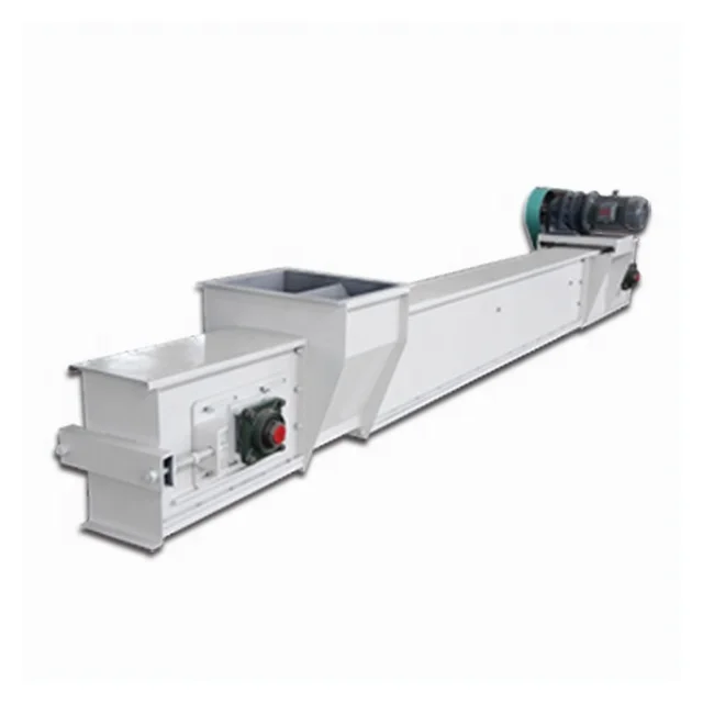 Horizontal/Inclined Scraper Flight Heat Resistant Drag Roller Chain Conveyor System For Grain