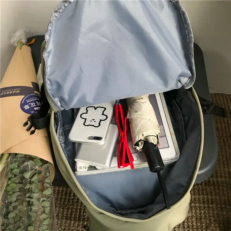 Simple style school bags backpack with storage book function waterproof casual school bags for teenagers