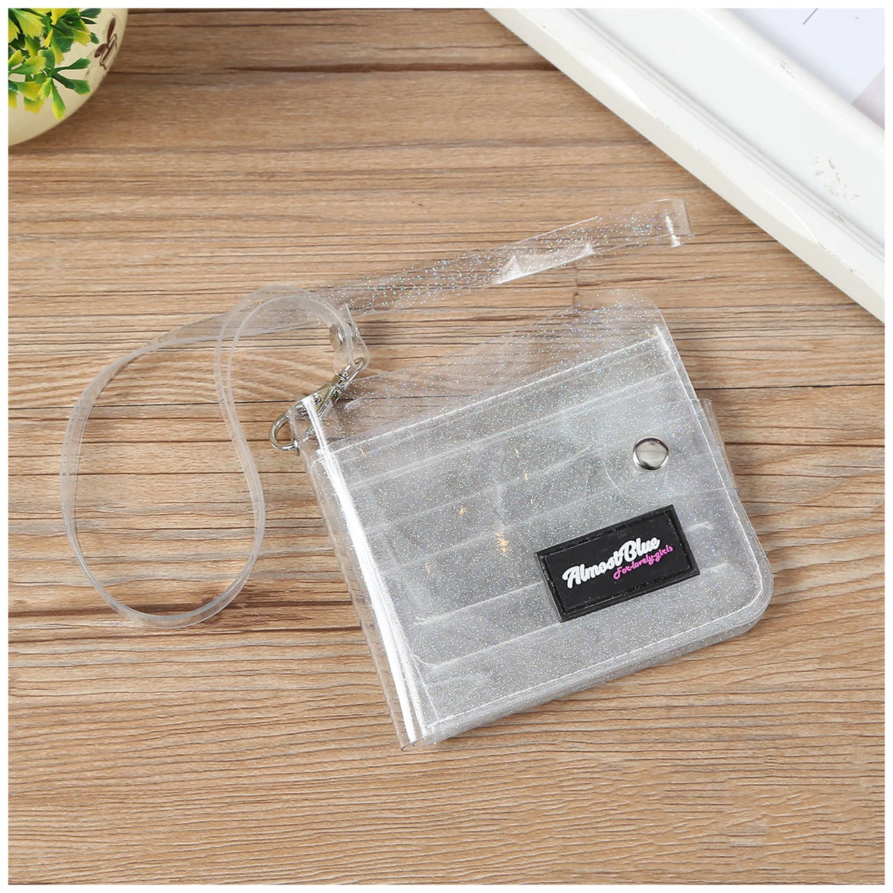 New transparent PVC jelly coin purse card holder girl small wallet bus card holder folding small wallet fashion passport wallet