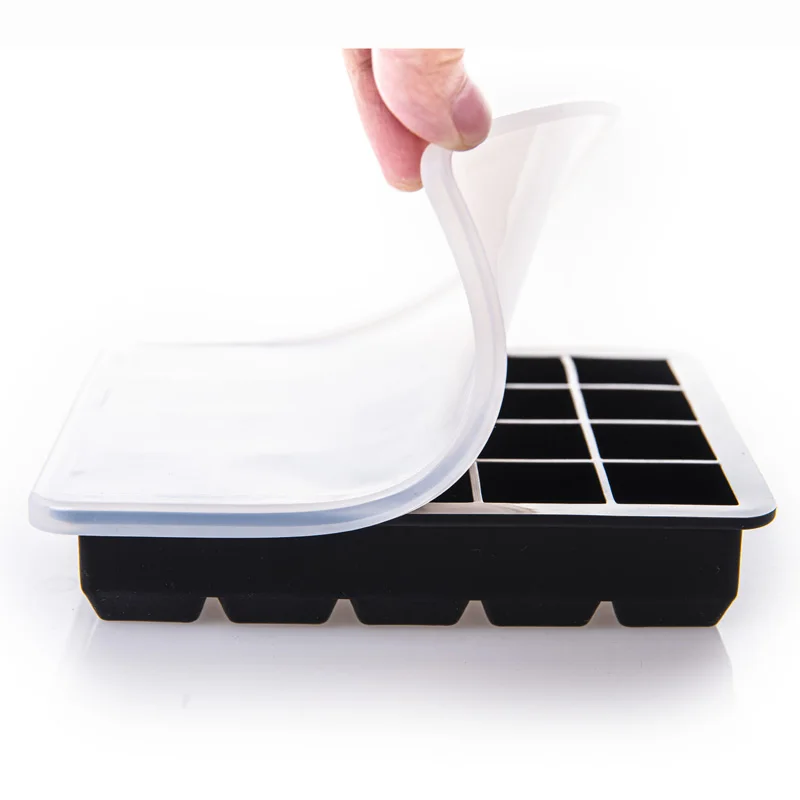 20 полостей, хит продаж, логотип, квадратная форма для льда, решетка, силиконовый декоративный поднос для льда