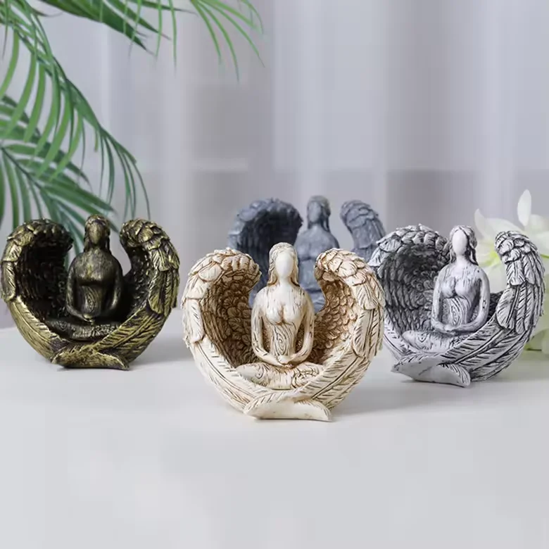 Angel With Wings Statues Resin Angel Sculpture Statue  Custom Angel Statue  Room Office Home Decor