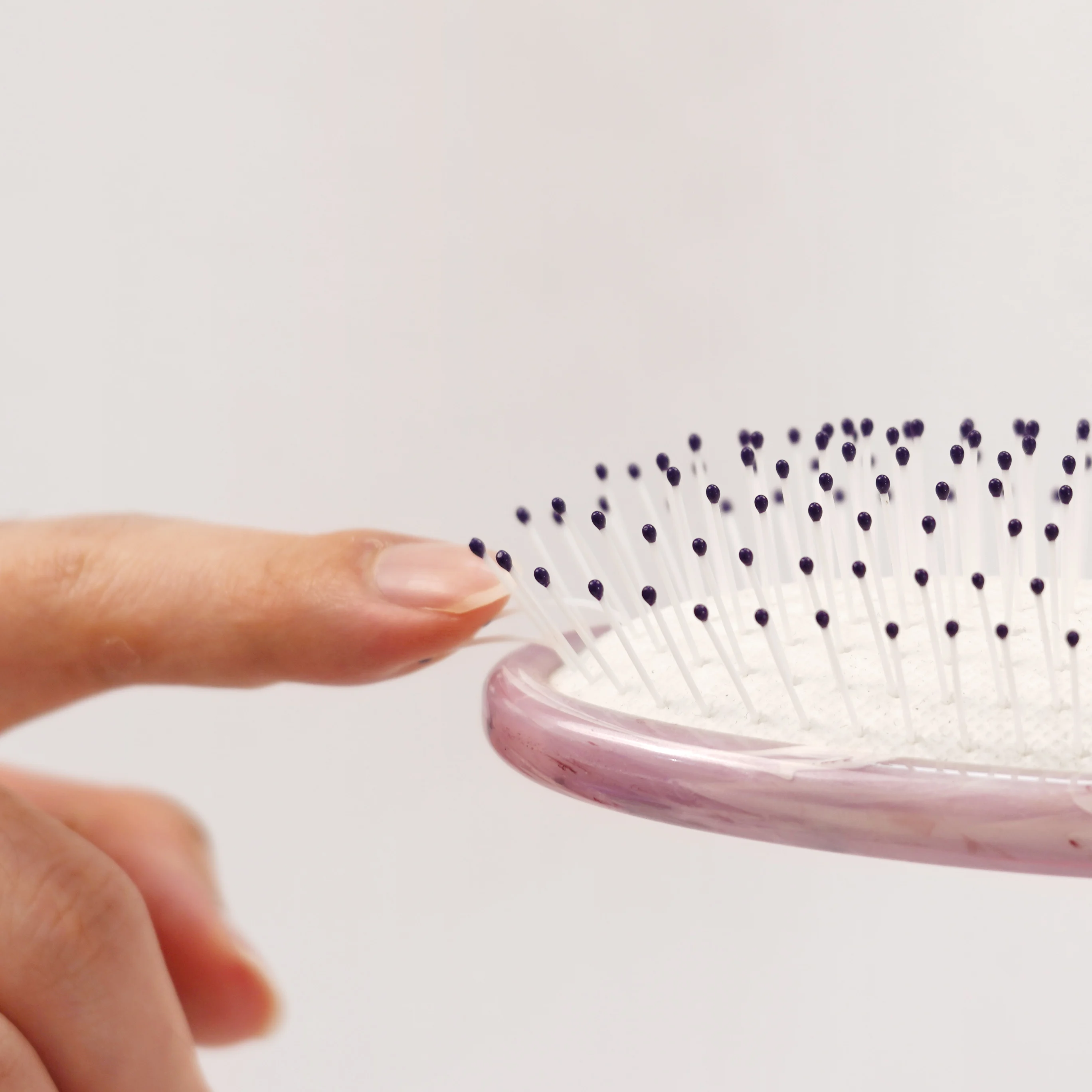 Hair Massage Comb Nylon Bristles Hairbrush Paddle Oval Hairbrushes for Women New Process Sulfur Cloud Powder