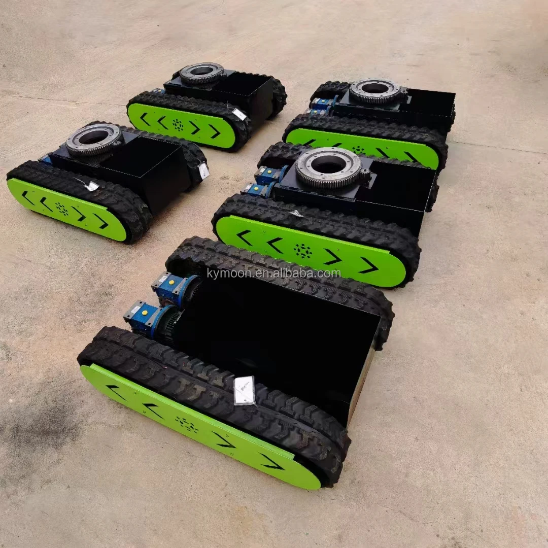 China custom made mini Crawler Load Capacity Rubber Track Undercarriage/Chassis frame rc tracked vehicle