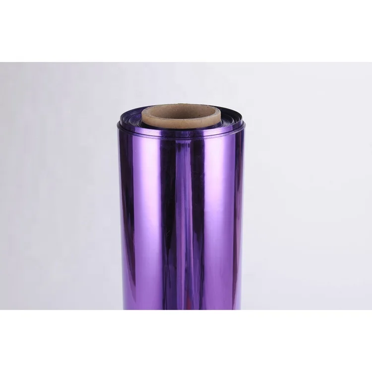 Водонепроницаемая фиолетовая отражающая зеркальная ПЭТ-пленка 120 микрон для прогулок