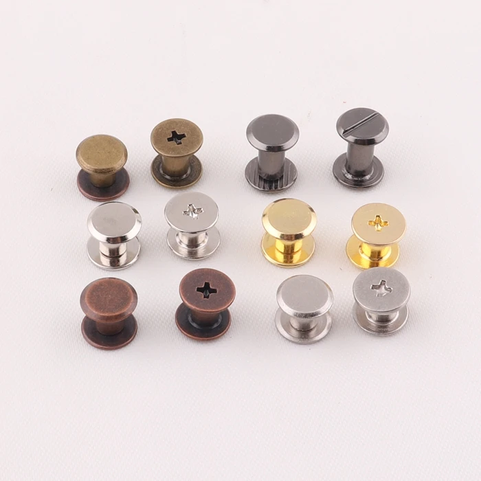 cheap price 9mm long black metal chicago book binder screw