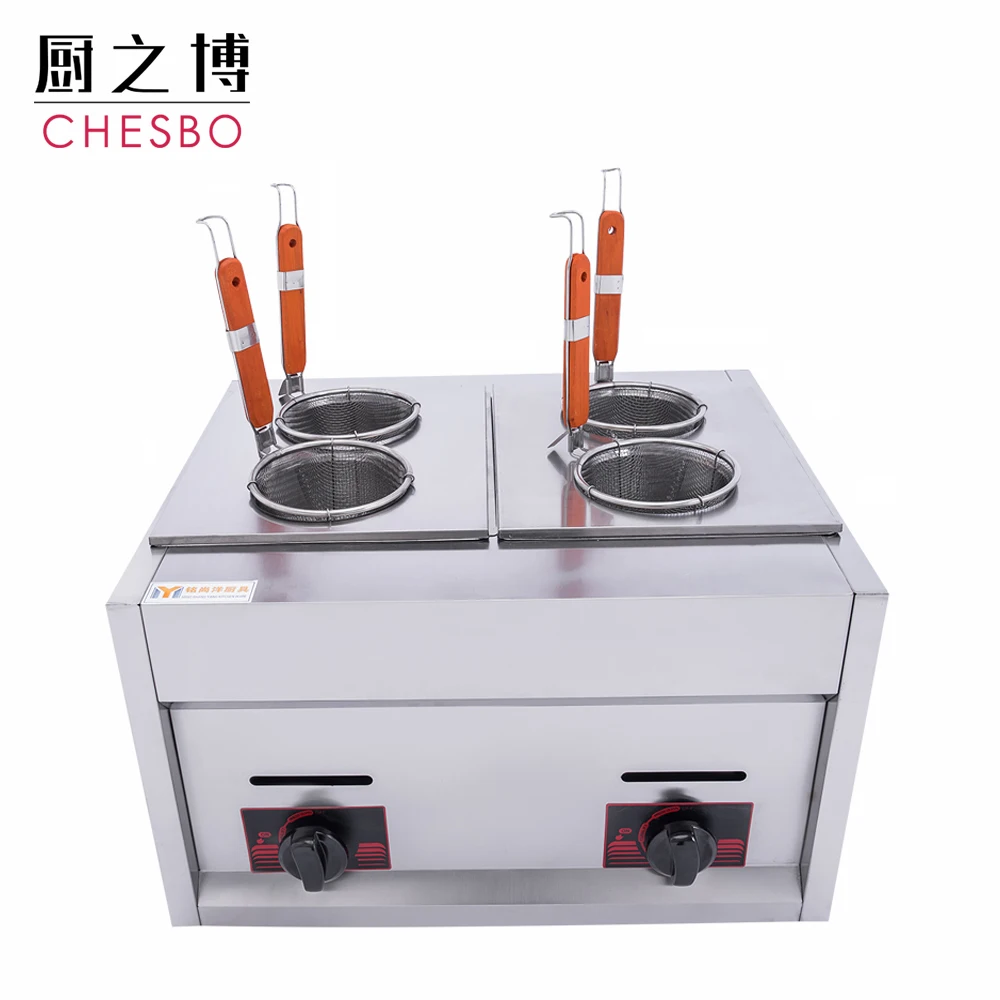 
Stainless Steel Cooker Pasta Cooking Machine 220V 4 Hole 10+10L 6+6L Pasta Cooker Noodle Boiler 