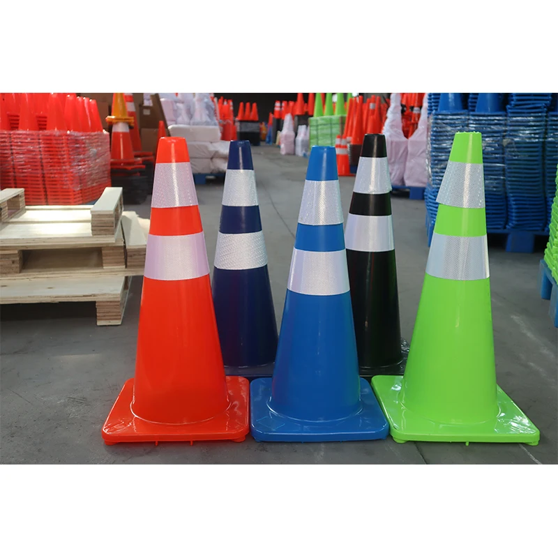 700mm Custom multi color traffic cone PVC road cone road barrier safety traffic cone