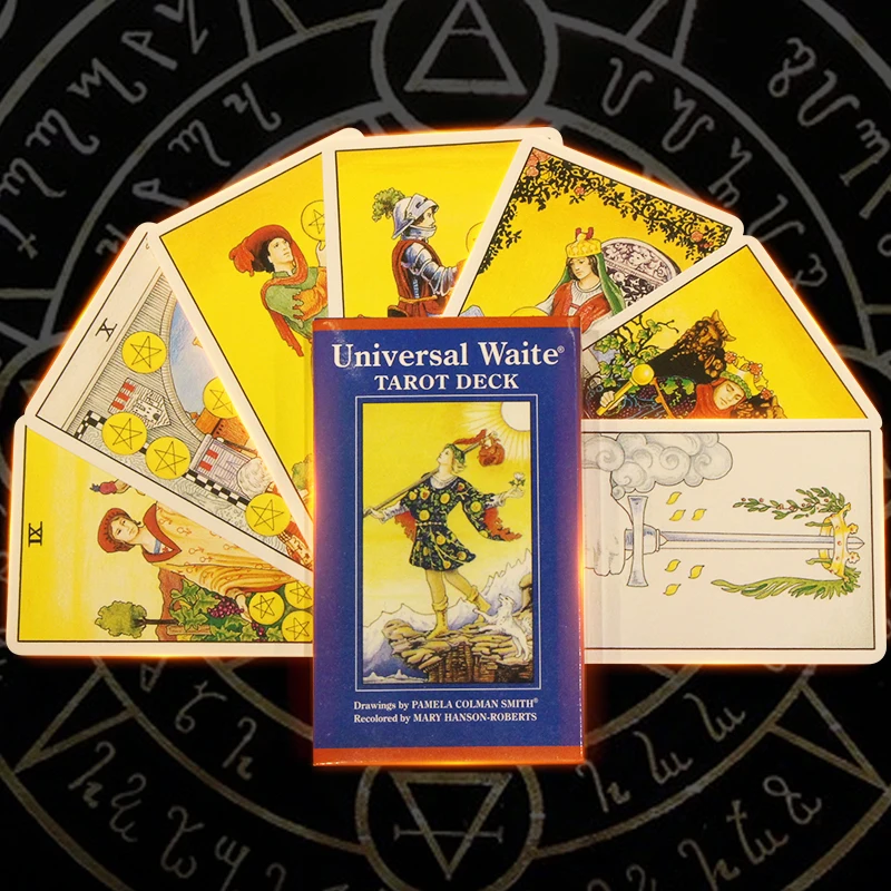 78 Tarot Decks Wholesale English Crystal Oracle Cards Deck Divination Board Game Witch Tarot 300 Styles With Guidebook