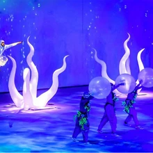 Beautiful hanging Jellyfish Lamp Ocean Theme Decoration Inflatable Fish for Party Event Display