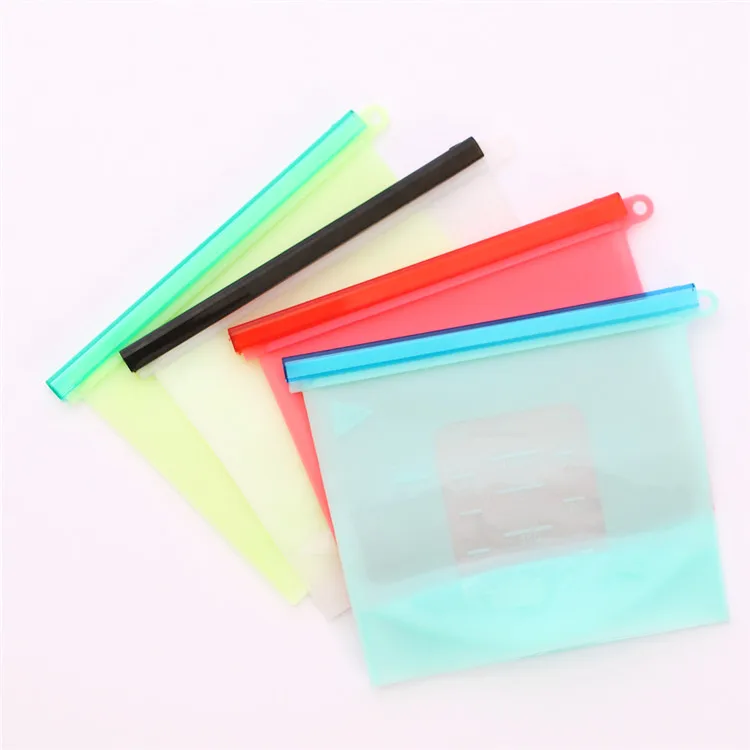Reusable Silicone Food Freezer Sandwich Storage Bag Preservation Bags