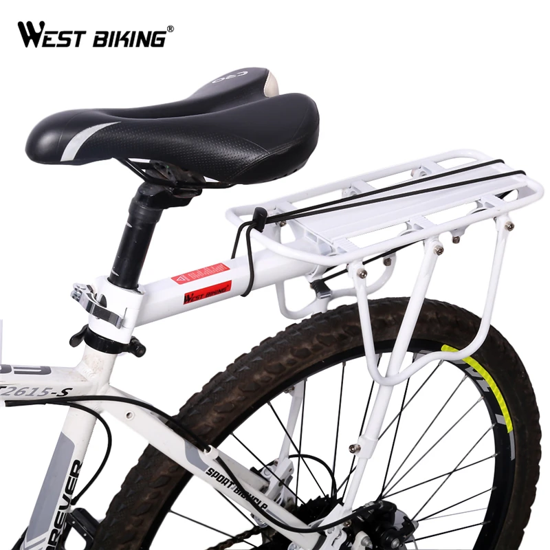 WEST BIKING Bike Racks Rear Luggage Bicycle Accessories Equipment Bike Rack Stand Footstock Brake Mountain Bicycle Carrier Rack