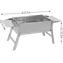 Kingpool Buy Stainless Steel Foldable Outdoor Charcoal Grills Portable Smokeless Camping Barbeque Smoker BBQ Grill