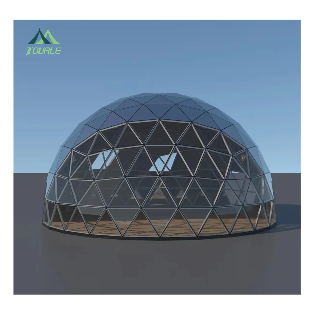 Camping  Dome House Big Geodesic Dome Kit Tents Glamping Garden Glass Polycarbonate Igloo Dome House