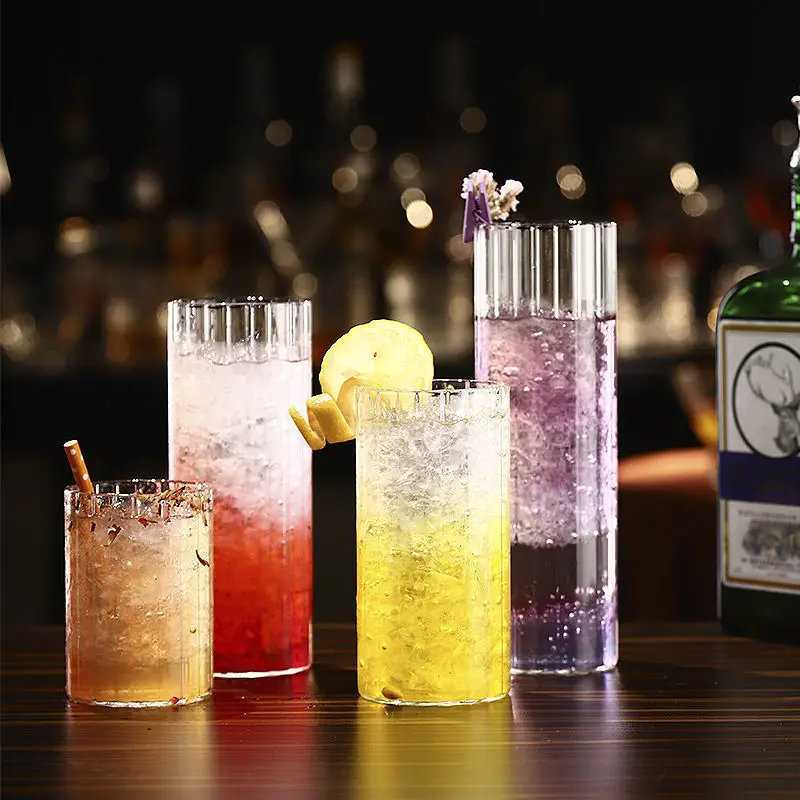 Muti-Size Borosilicate Glass Cup Clear Whiskey Cup Transparent Beer Glass Tumbler