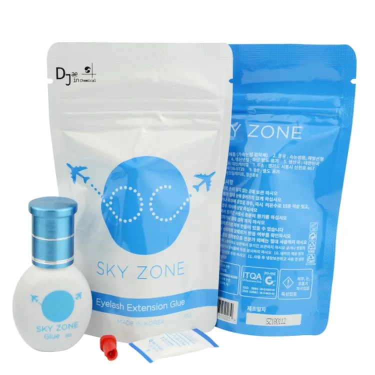 Fast drying sky zone adhesive best korea eyelash extension glue for sensitive skin