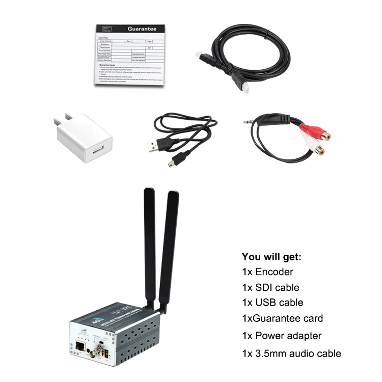 Haiwe iH9 h.264 h.265 4G 3G wifi SDI Full HD 1080P прямая трансляция RTMPS iptv кодировщик