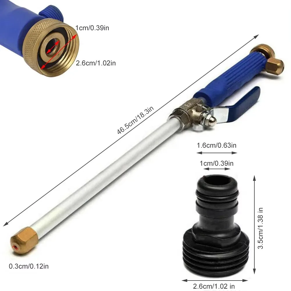 Garden  Aluminum irrigation car wash with 2 water pipe nozzles 1cleaning gloves High Pressure Power Hydro Jet Water Hose Nozzle