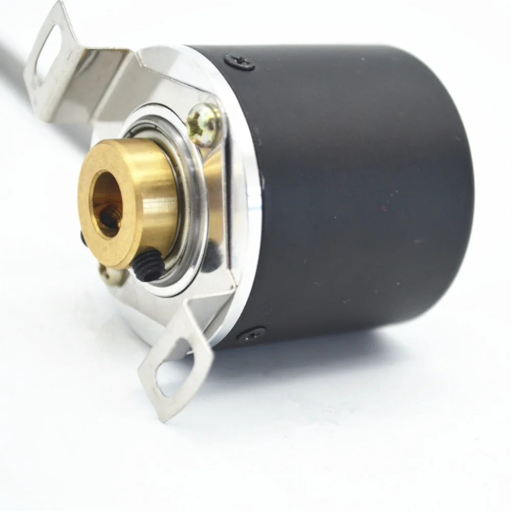 optical encoder sensor 1024 ppr NPN open collector 8mm clamping Blind hollow shaft encoder