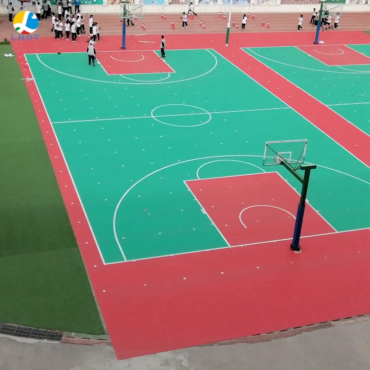 basketball court outdoor plastic skating tiles for sale plastic floor mat sports flooring roller  flooring