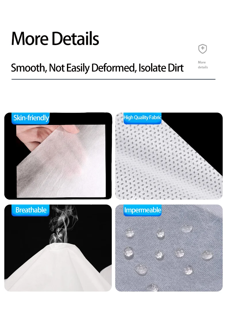 OEM 80*180cm Disposable Bed Sheet Roll Non-woven Fabric Bed Sheet Waterproof Massage Table Sheets Oil Proof Bed Roll For Spa