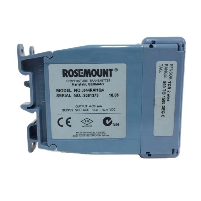 Good price Emerson rail mount transmitter Rosemounte 644R/644H temperature transmitter PT100 385 4 wires output 4-20ma