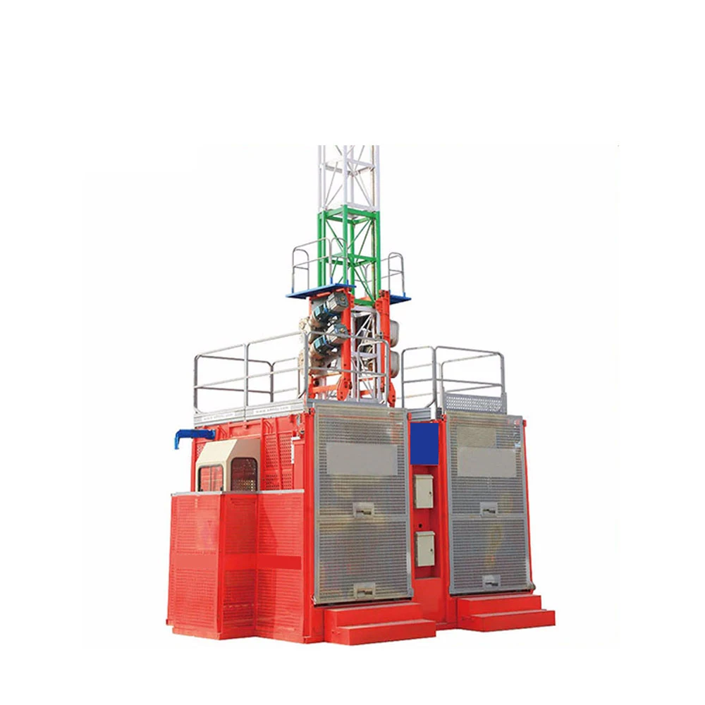 SC200 Construction Elevator with Landing Pad