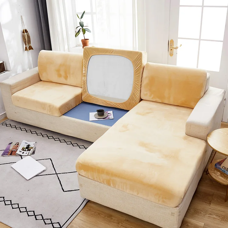 Новое поступление, плюшевые нескользящие ремни, защита мебели, современный Одноместный Бархатный Чехол для дивана