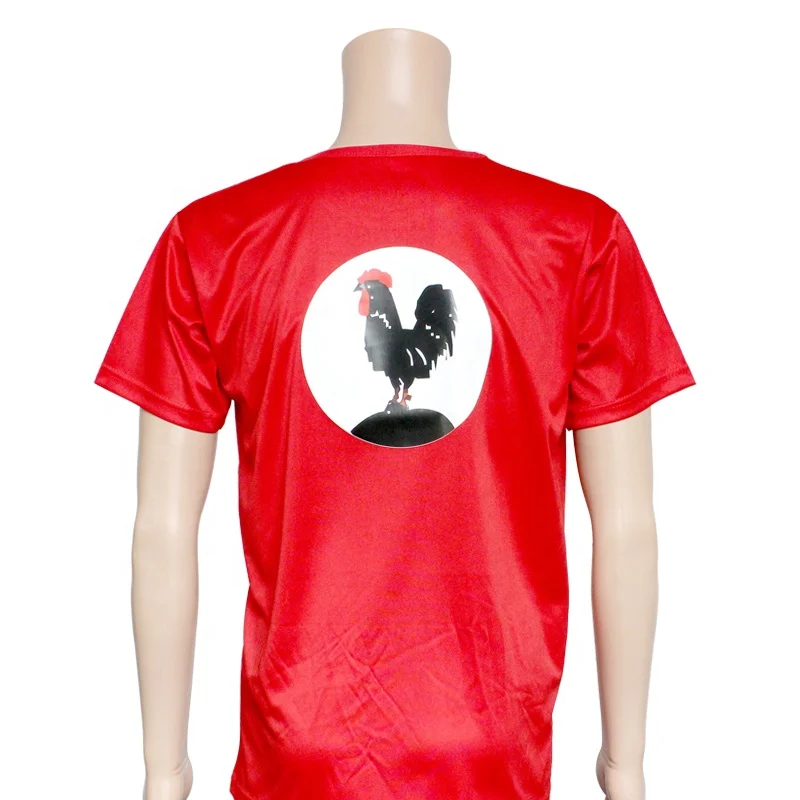 cheap 100 cotton 140 gsm election t shirt with heat stamped logo