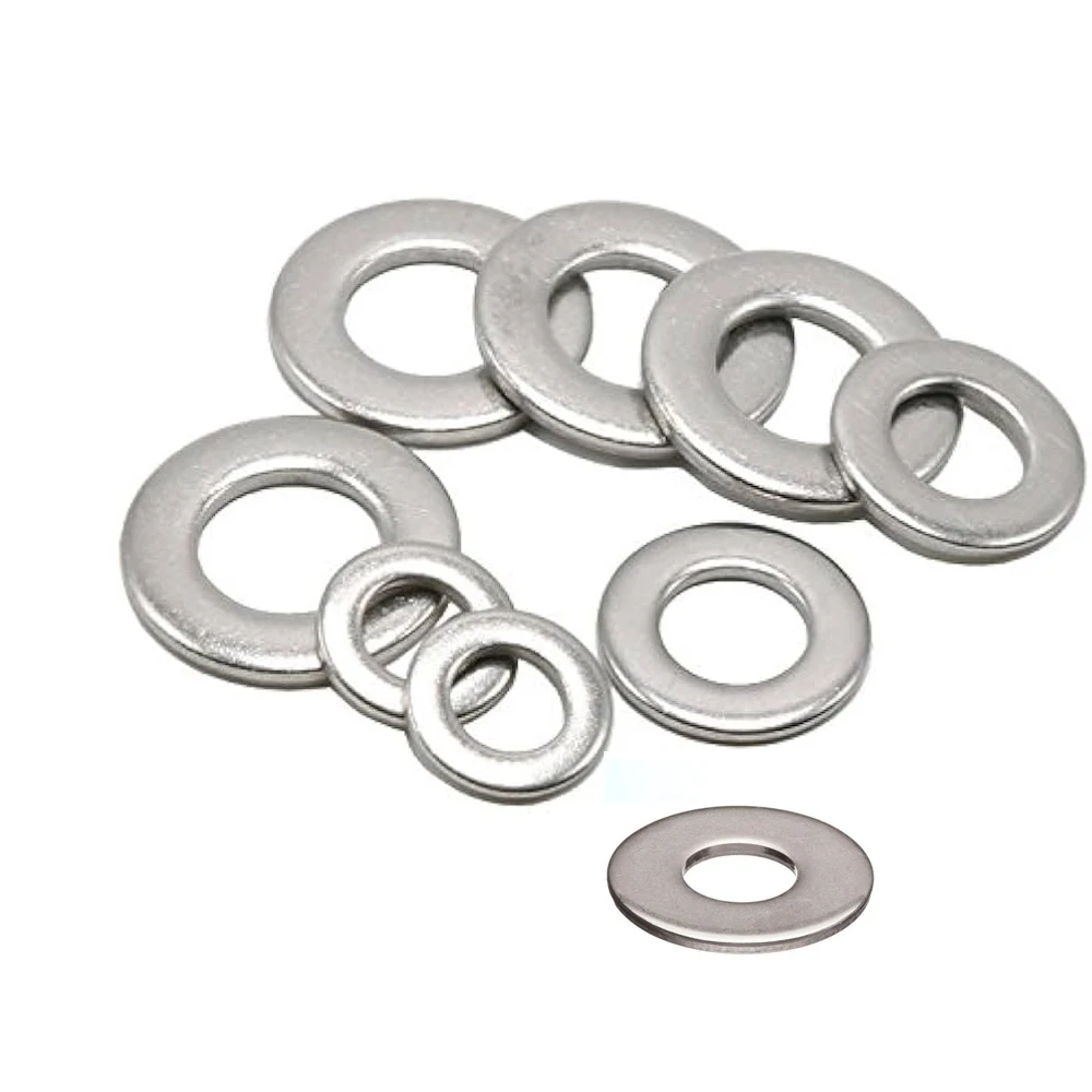 18-8 Stainless Steel Washers Steel Washer Shim Flat Plain Finish Din 125 M4 Hole Size