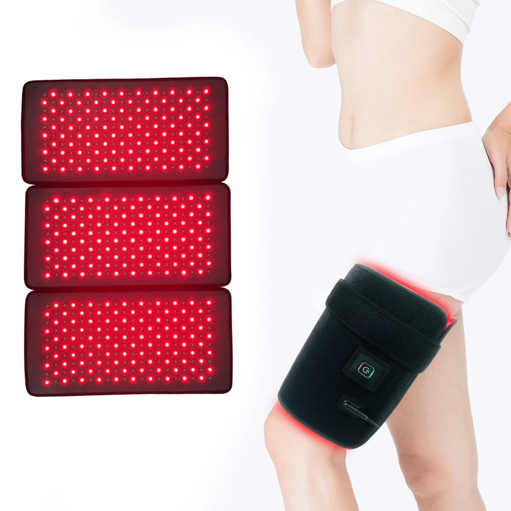 Suyzeko Clinic 660nm 850nm Physical Reducing Neck Pain Muscle Relaxing Led Red Light Therapy Belt