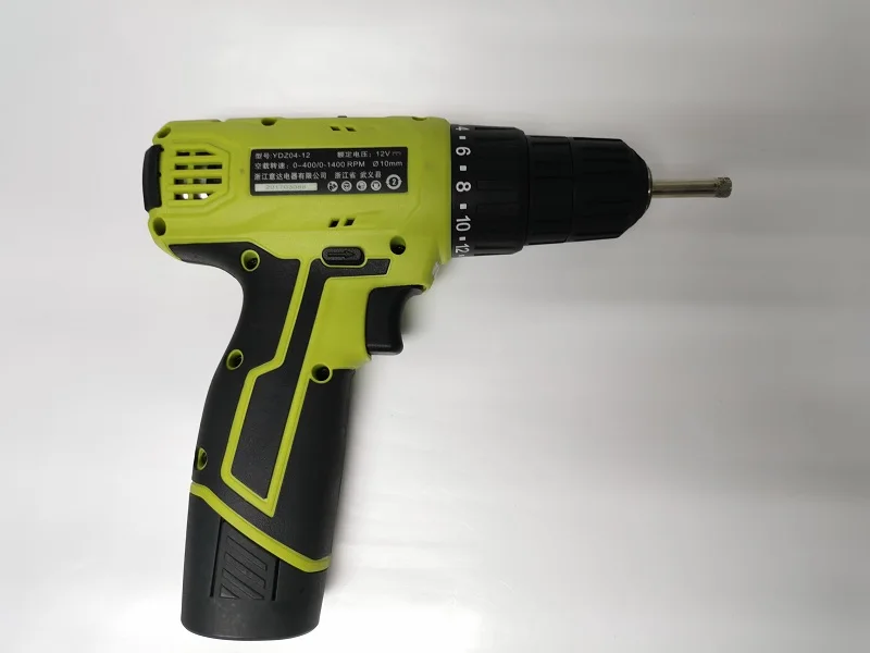 
YIDA Brand cordless mini drill YDZ04-12 12V 1.3ah power electric drill power tools lithium battery cordless power drill torque e 
