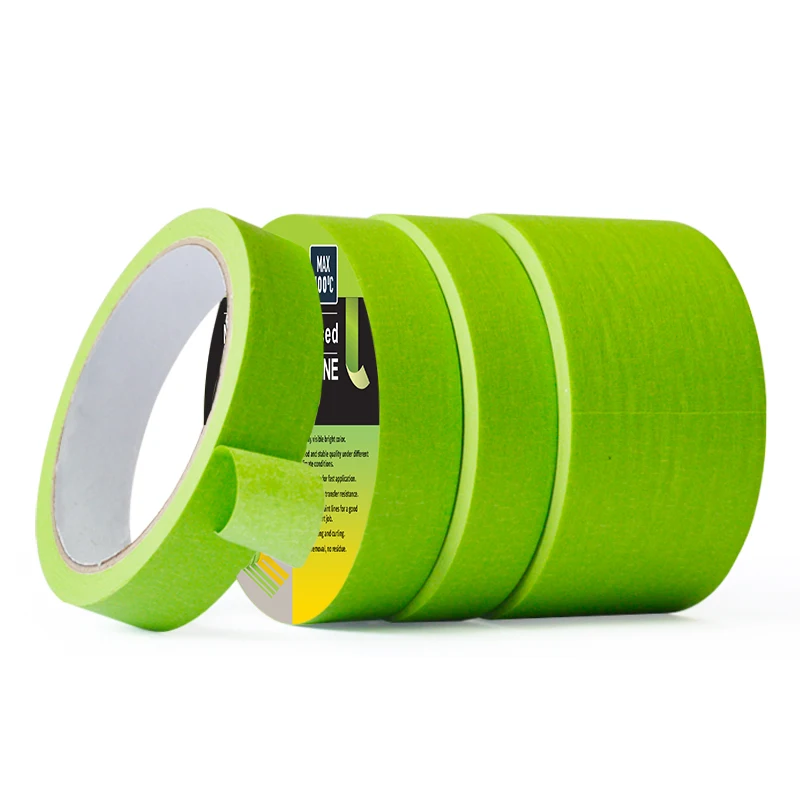 Masking Paper Tape Spray Paint Car Traceless Anti Welding Solvent High Temperature Resistant Car Adhesive Residue
