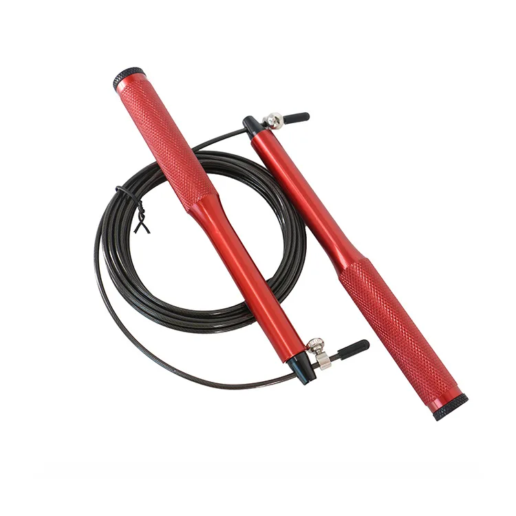 Aluminum mini bearing adjustable weighted speed skipping jumping rope for fitness