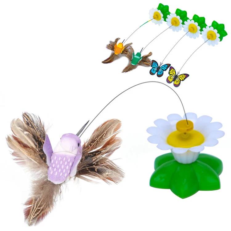 High Quality Bird Butterfly Bee Automatic Rotating Intelligent Cat Teaser Toy