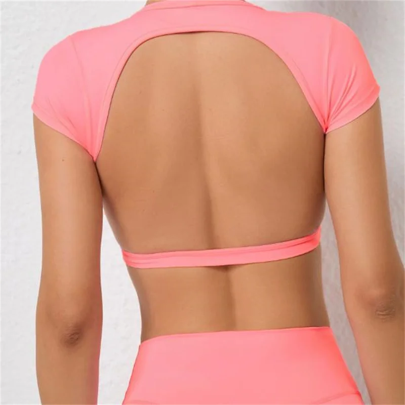Most Popular Wholesale New Arrival Workout Fitness Backless Custom Gym Open Back Sports Bra For Women