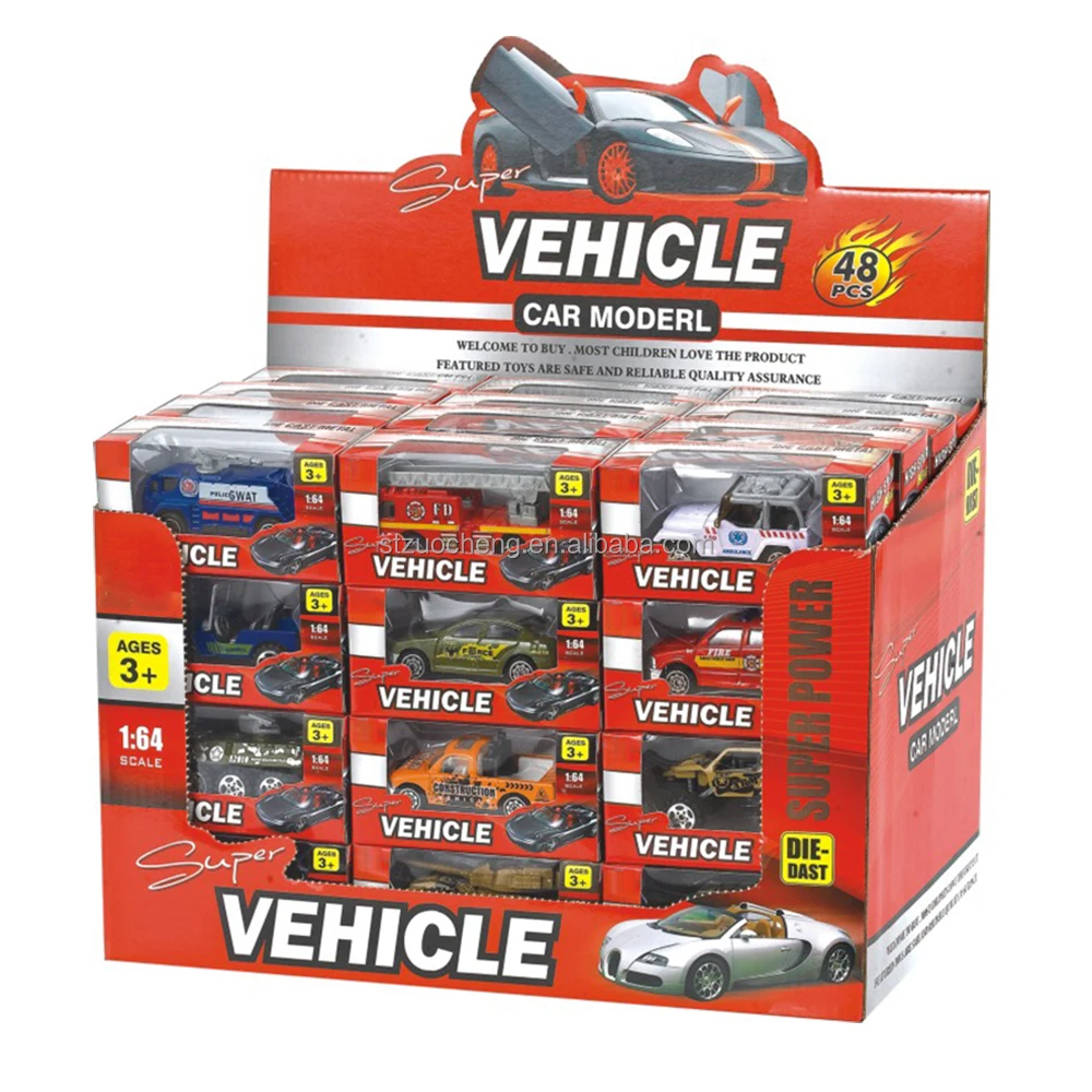 1:64 Children Metal Toy Car 8 styles diecast metal vehicle alloy small fire truck children toys car