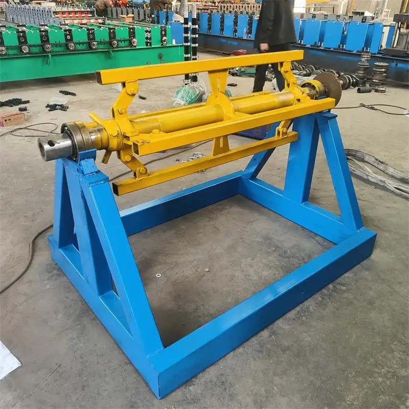 Unwind Shaft Metal Steel Coil Single Mandrel Uncoiler Manual Decoiler For Punch Press