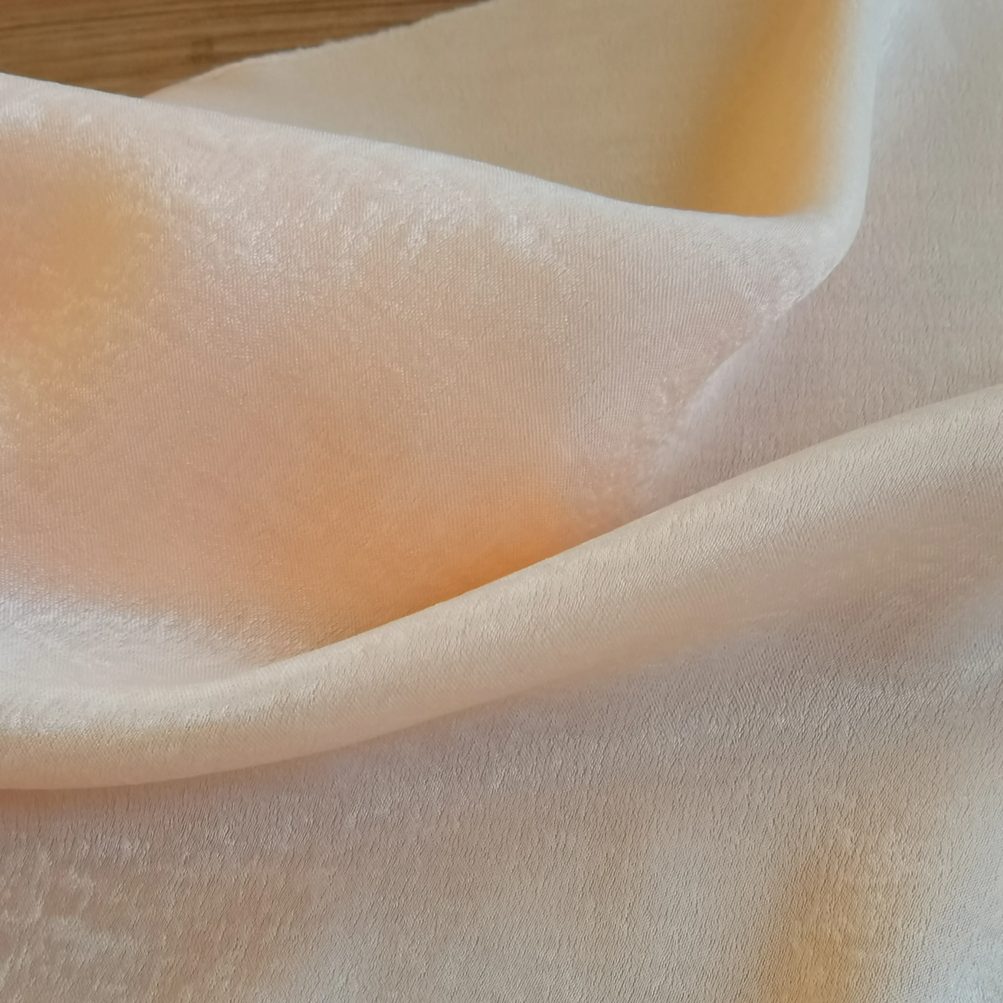 Recycled Velvet fabric RPET shiny good hand-feel Satin face for garment/scarf